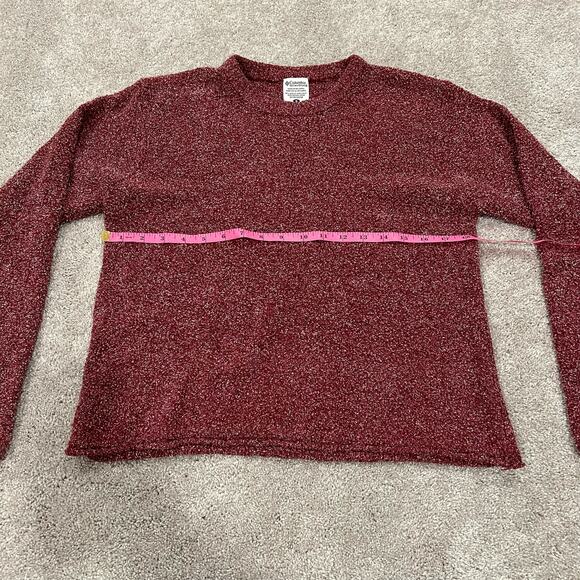 Columbia Women's Red/Maroon Crewneck Long Sleeve‎ Sweater Size Medium - Picture 8 of 8